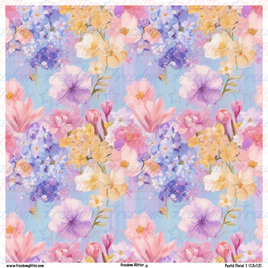 Pastel Floral 1 (Printed Vinyl)