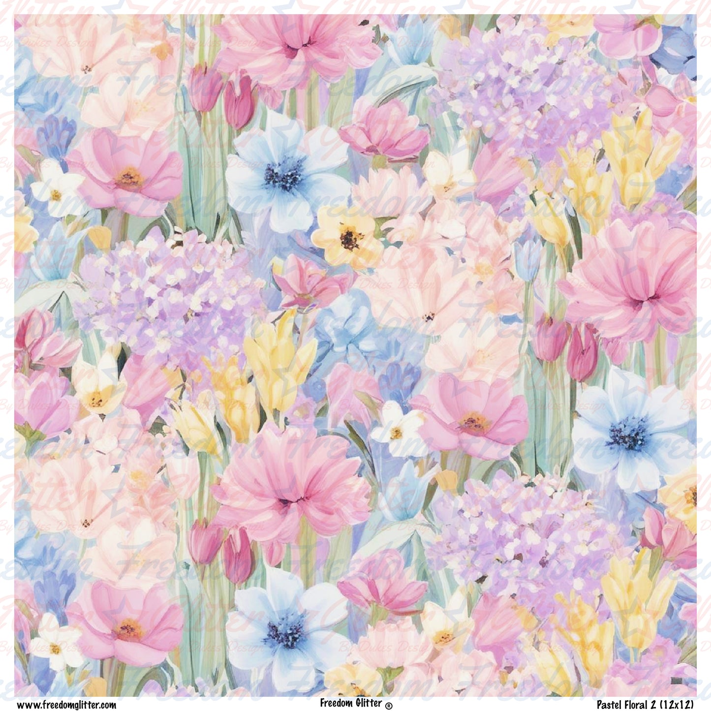 Pastel Floral 2 (Printed Vinyl)