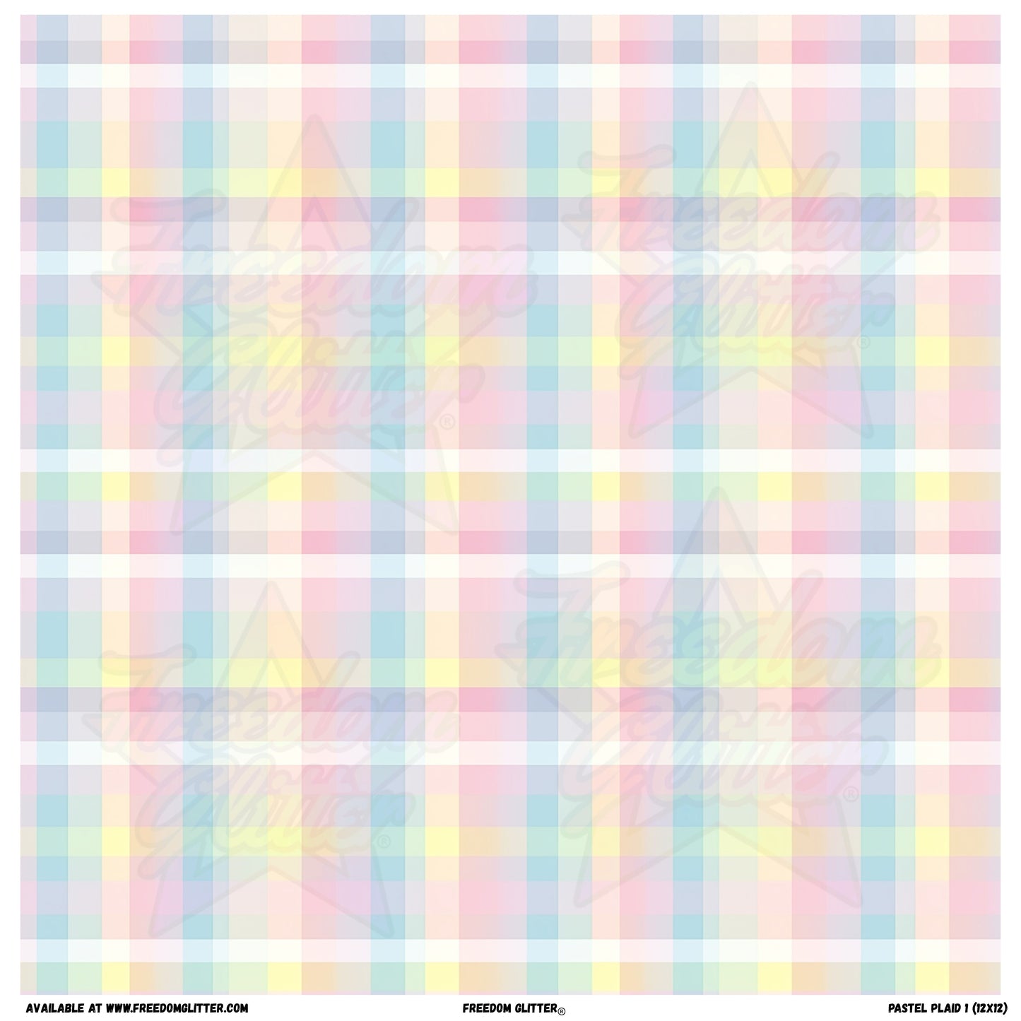 Pastel Plaid 1 (Printed Vinyl)