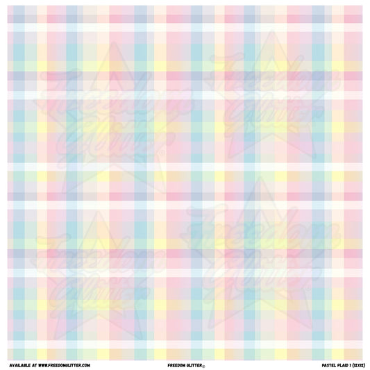 Pastel Plaid 1 (Printed Vinyl)