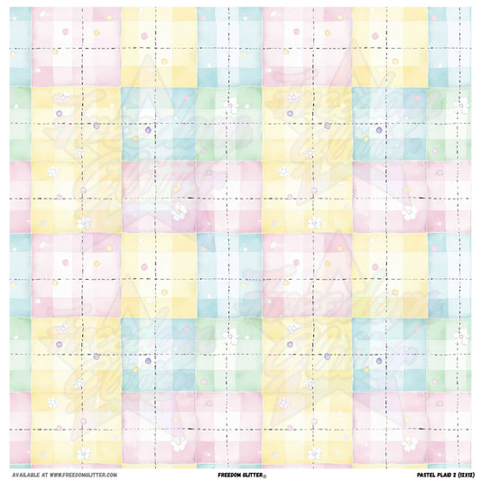 Pastel Plaid 2 (Printed Vinyl)