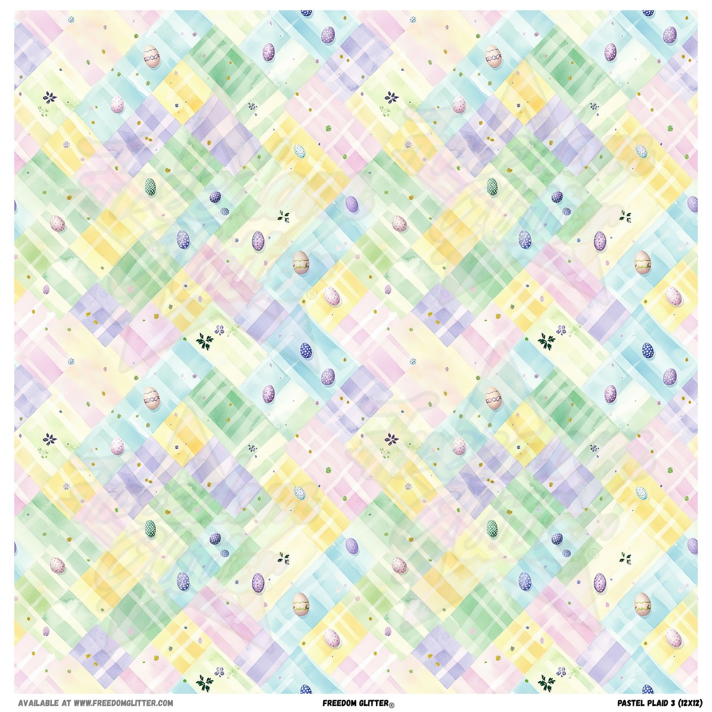 Pastel Plaid 3 (Printed Vinyl)