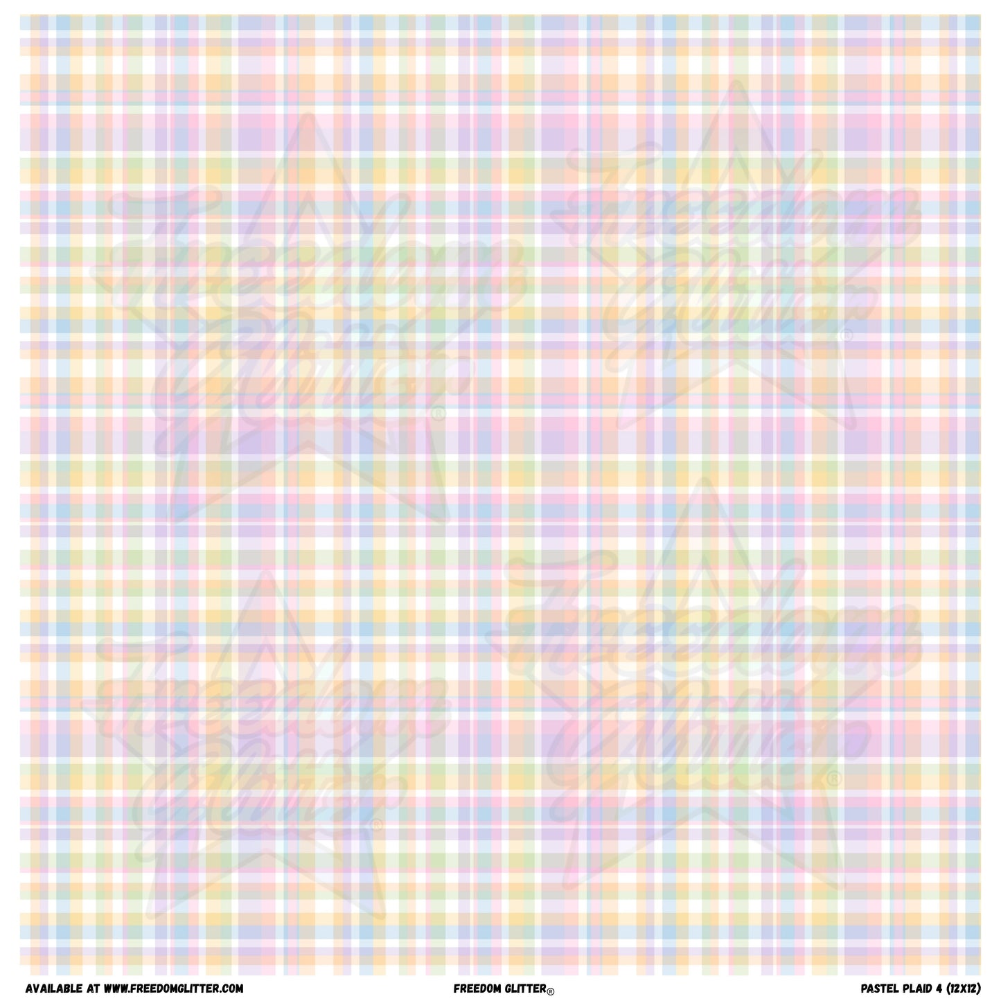 Pastel Plaid 4 (Printed Vinyl)