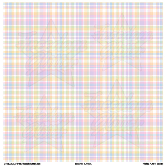 Pastel Plaid 4 (Printed Vinyl)
