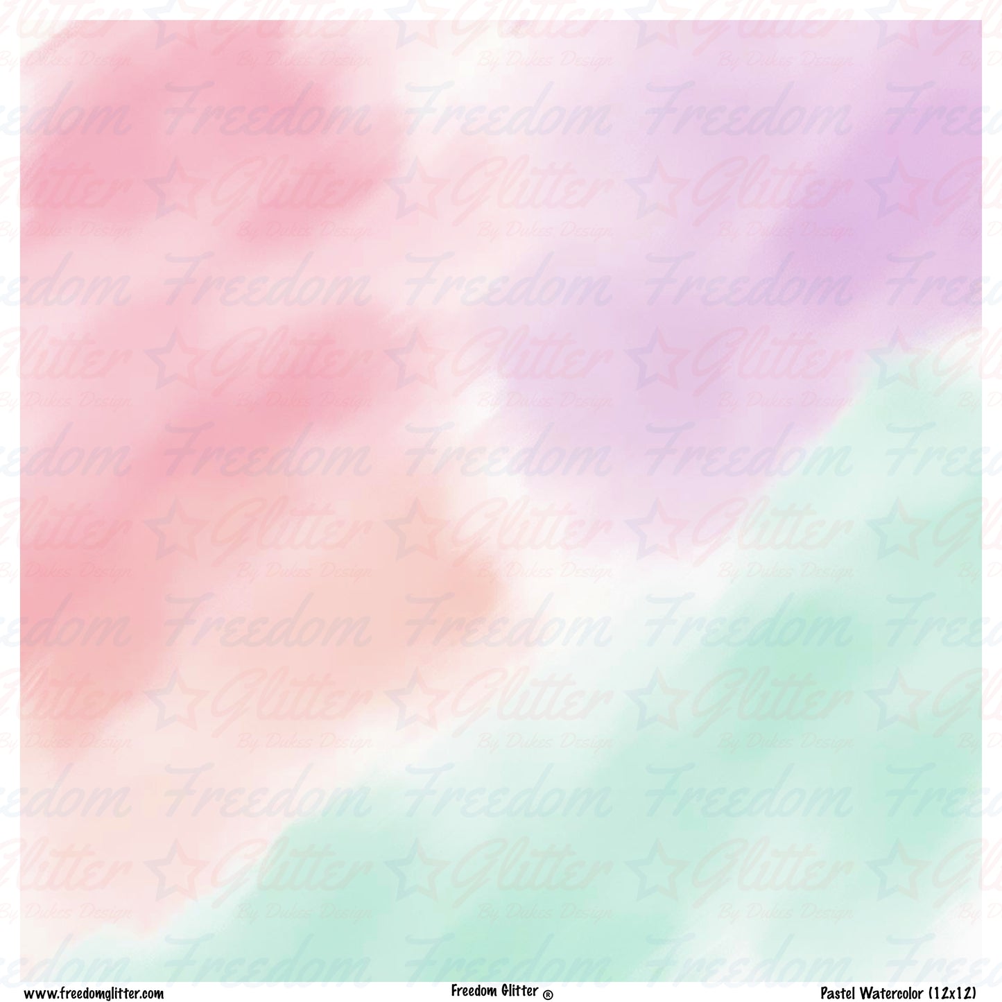 Pastel Watercolor (Printed Vinyl)