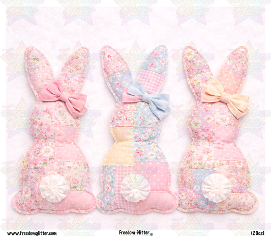 Patchwork Bunnies (Printed Vinyl)