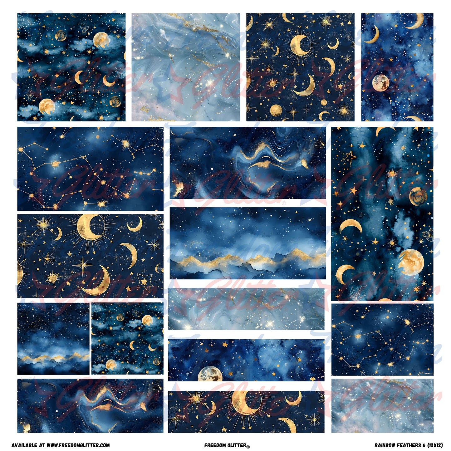 Patchwork Elements - Celestial Skies 1 (Printed Vinyl)