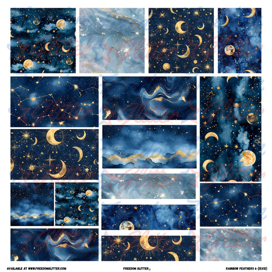 Patchwork Elements - Celestial Skies 1 (Printed Vinyl)