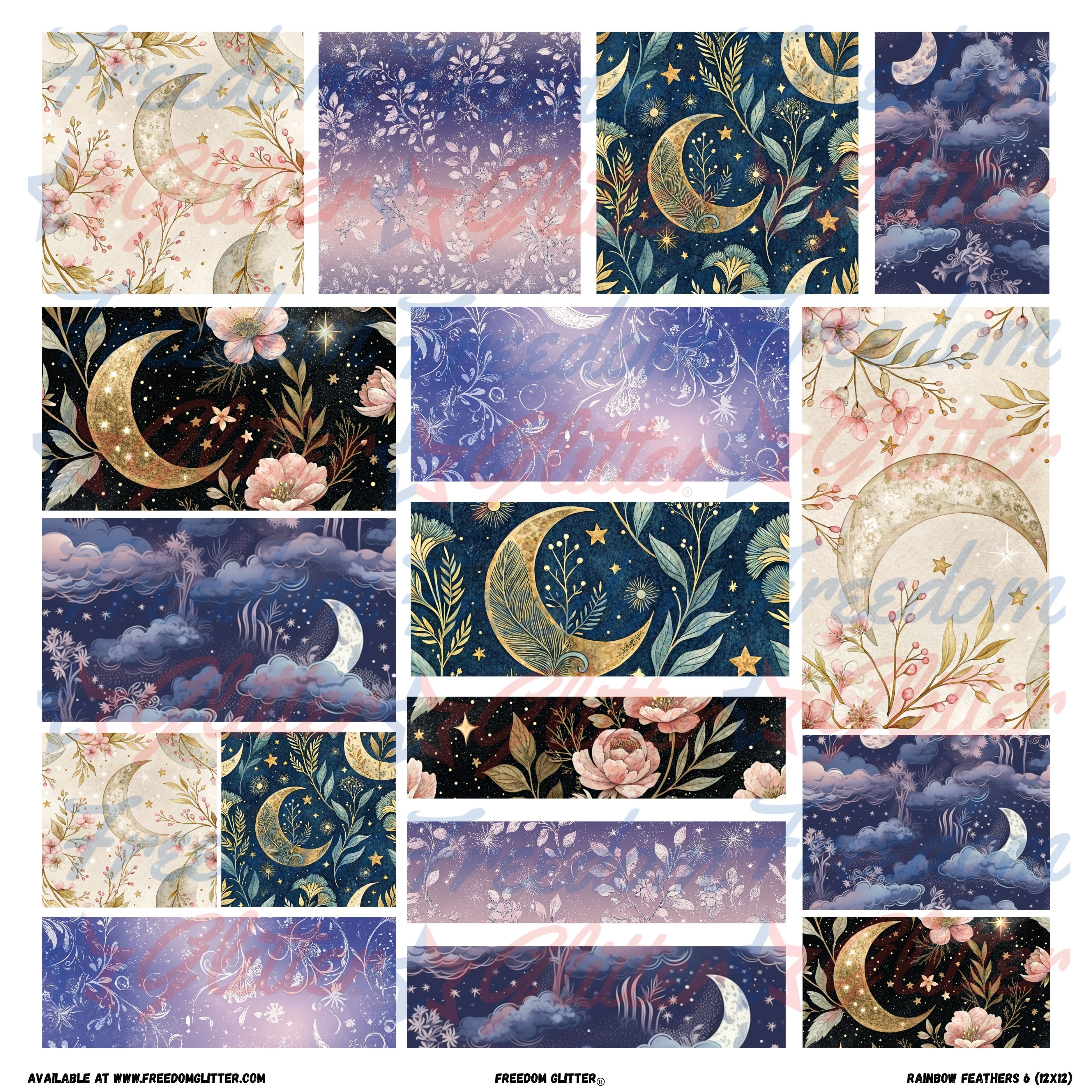 Patchwork Elements - Celestial Skies 2 (Printed Vinyl) – Freedom Glitter