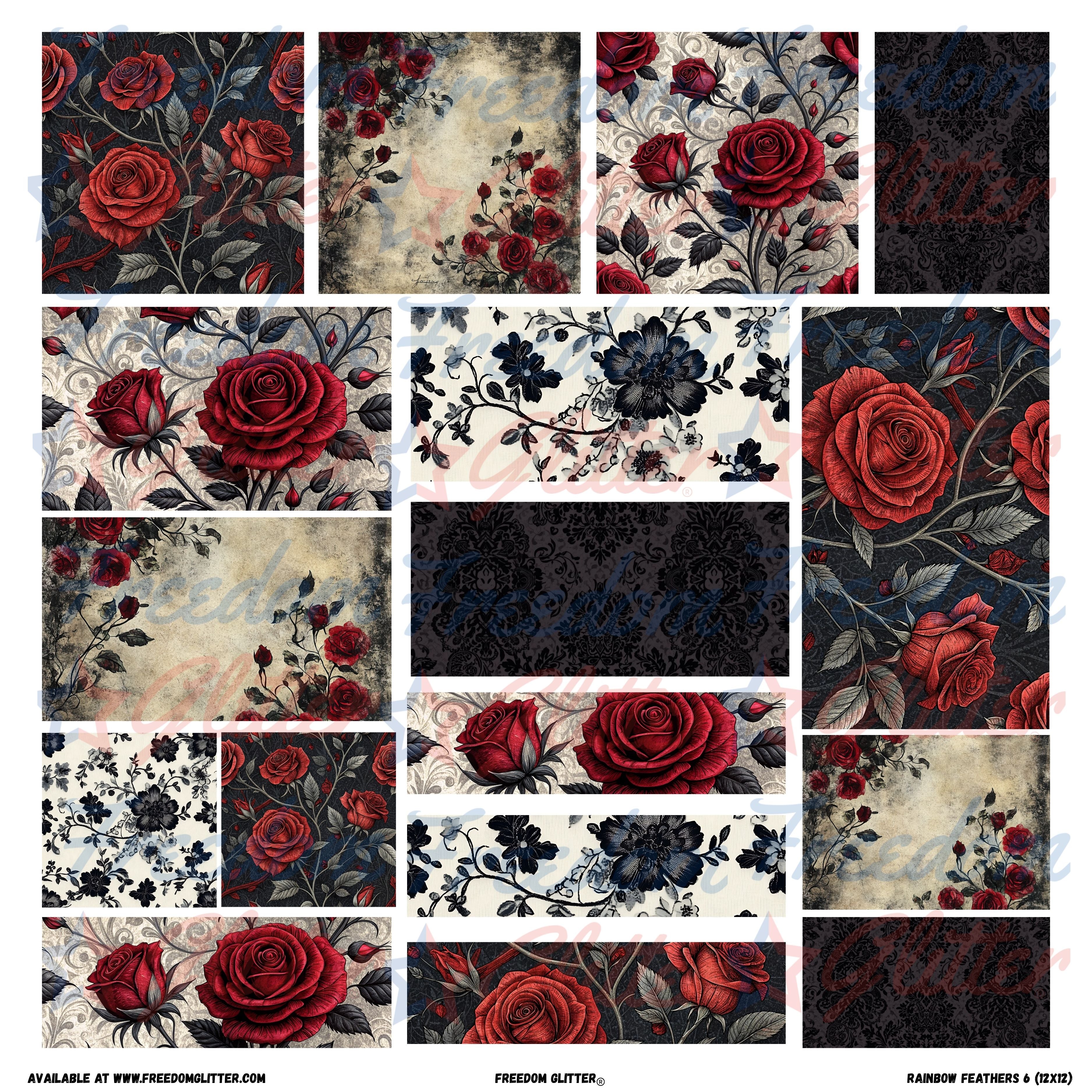 Patchwork Elements - Dark Romance 1 (Printed Vinyl) – Freedom Glitter