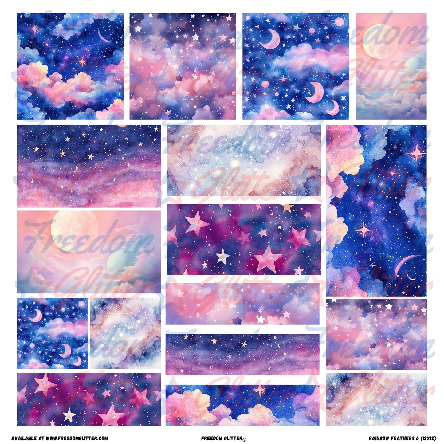 Patchwork Elements - Dreamy Galaxy (Printed Vinyl)