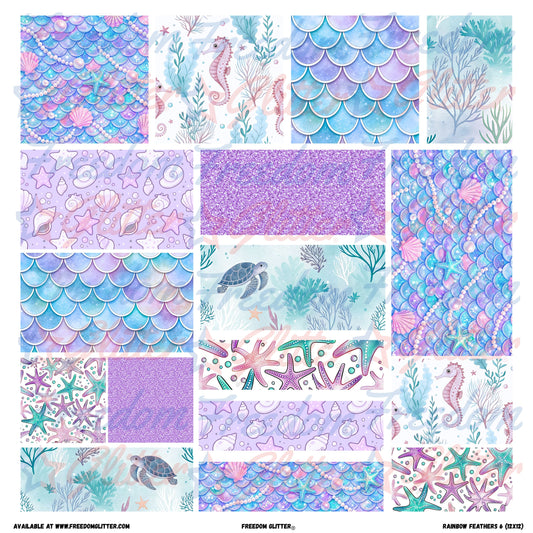 Patchwork Elements - Mermaid 2 (Printed Vinyl)