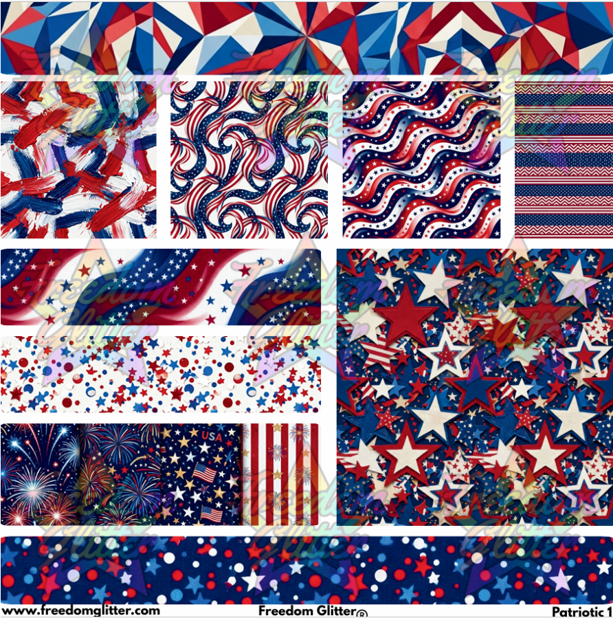 Mixed Image Sheet - Patriotic 1 (Printed Vinyl)