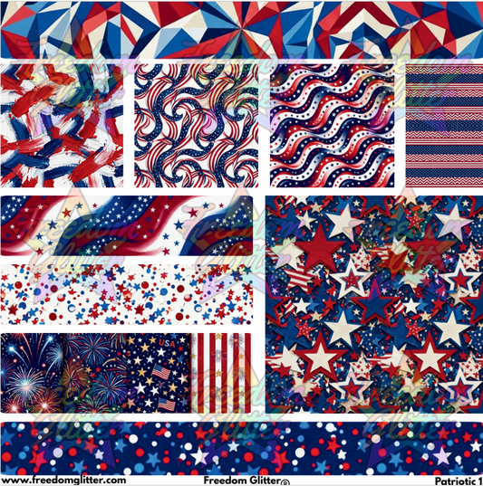 Mixed Image Sheet - Patriotic 1 (Printed Vinyl)