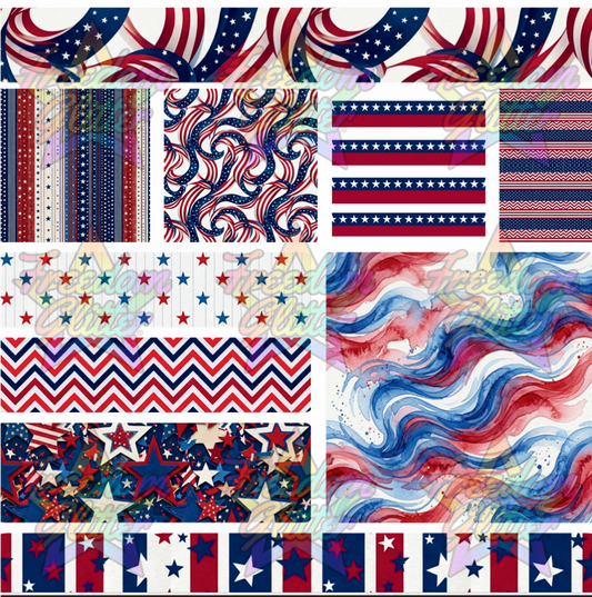 Mixed Image Sheet - Patriotic 2 (Printed Vinyl)