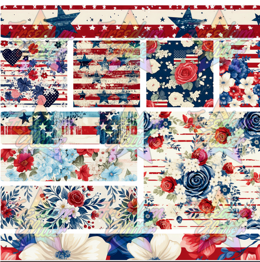Mixed Image Sheet - Patriotic 3 (Printed Vinyl)