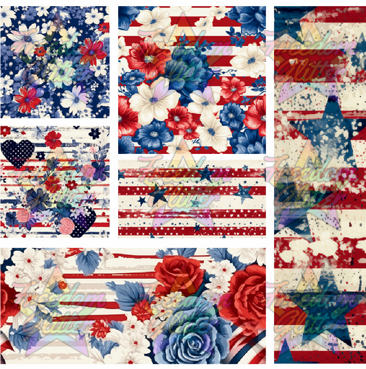 Mixed Image Sheet - Patriotic 5 (Printed Vinyl)