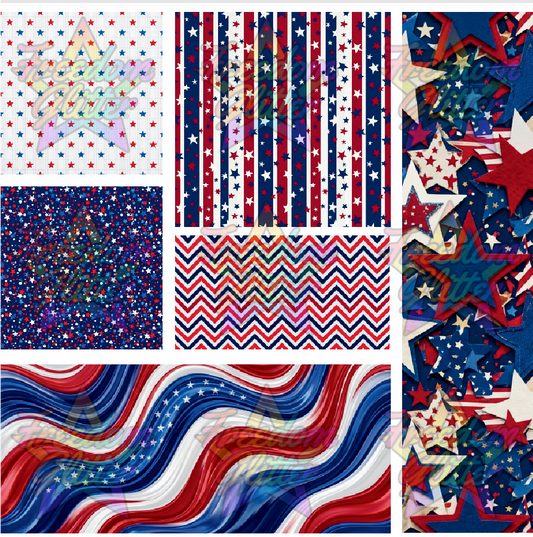 Mixed Image Sheet - Patriotic 6 (Printed Vinyl)
