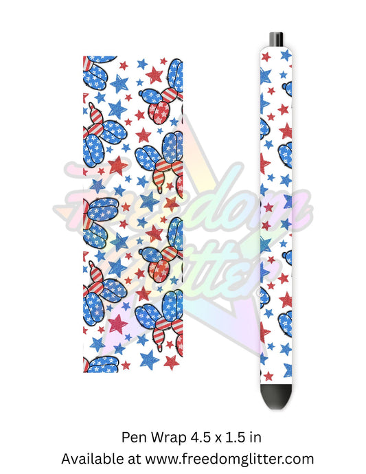 Patriotic Balloon Dogs (Printed Vinyl)