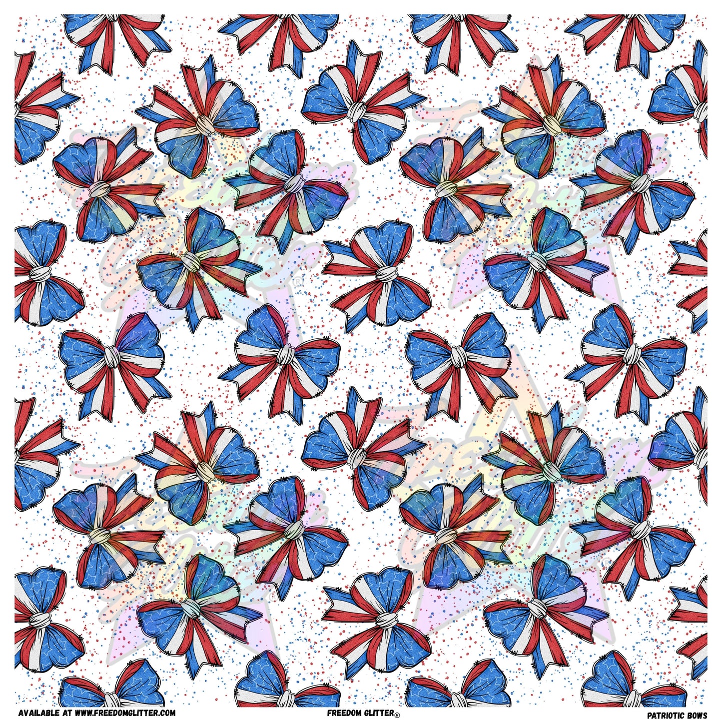Patriotic Bows (Printed Vinyl)