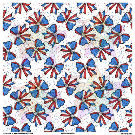 Patriotic Bows (Printed Vinyl)