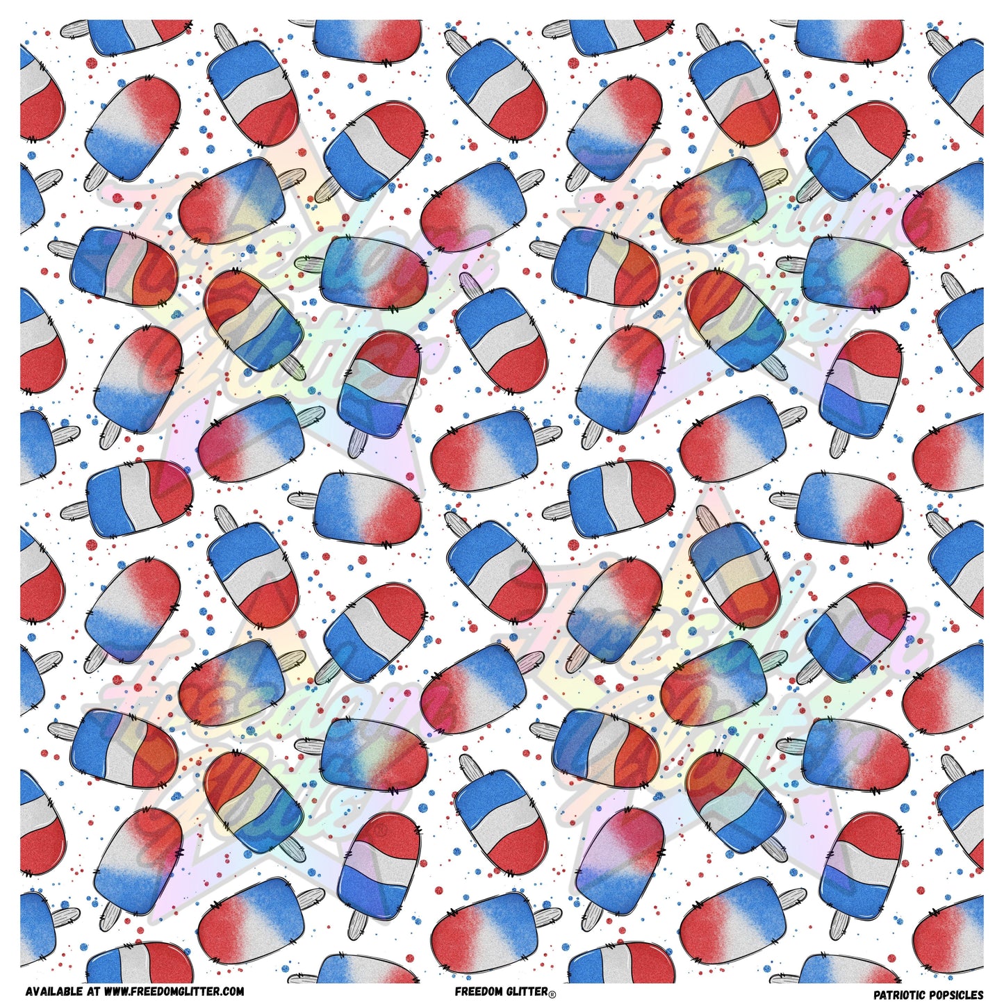 Patriotic Popsicles (Printed Vinyl)