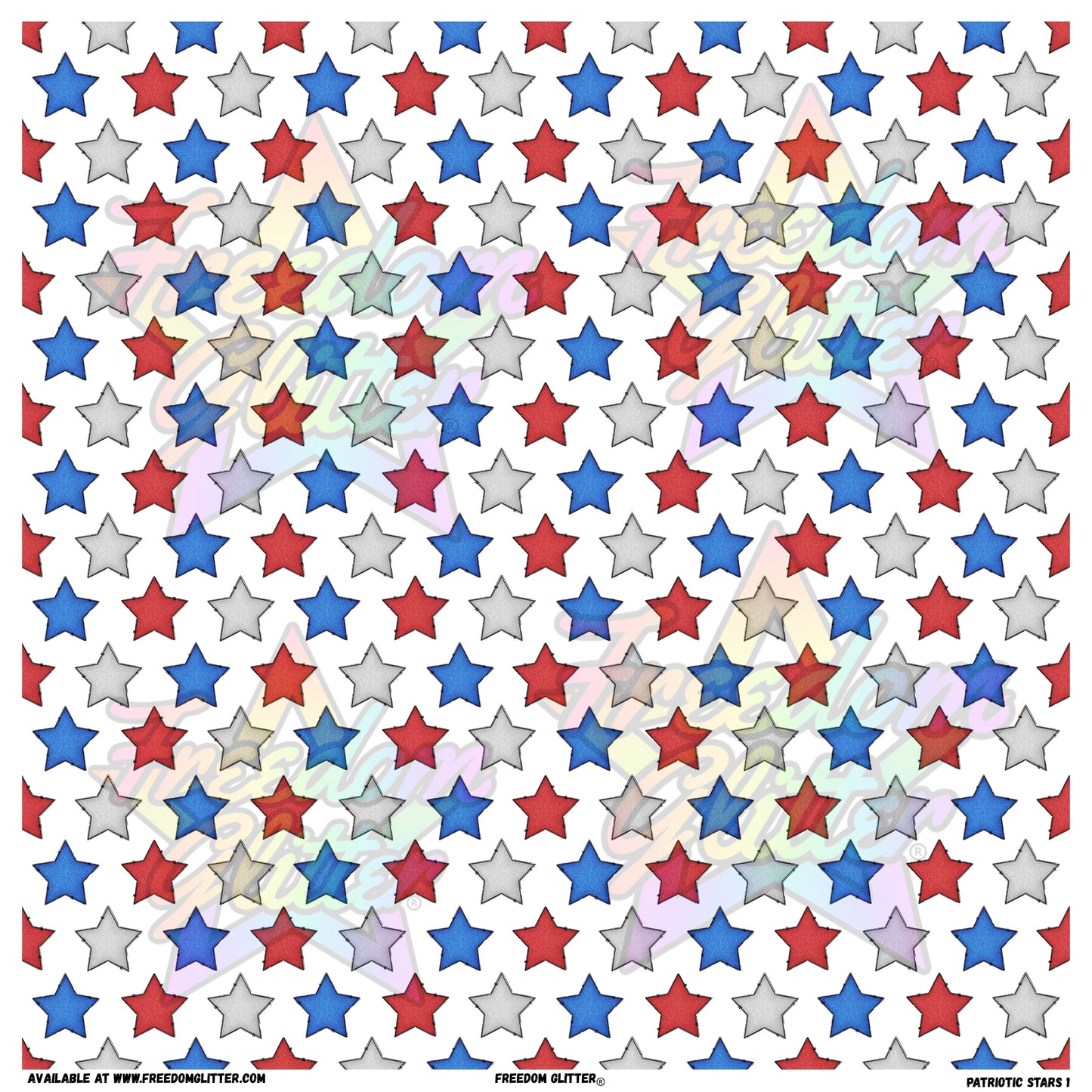 Patriotic Stars 1 (Printed Vinyl)