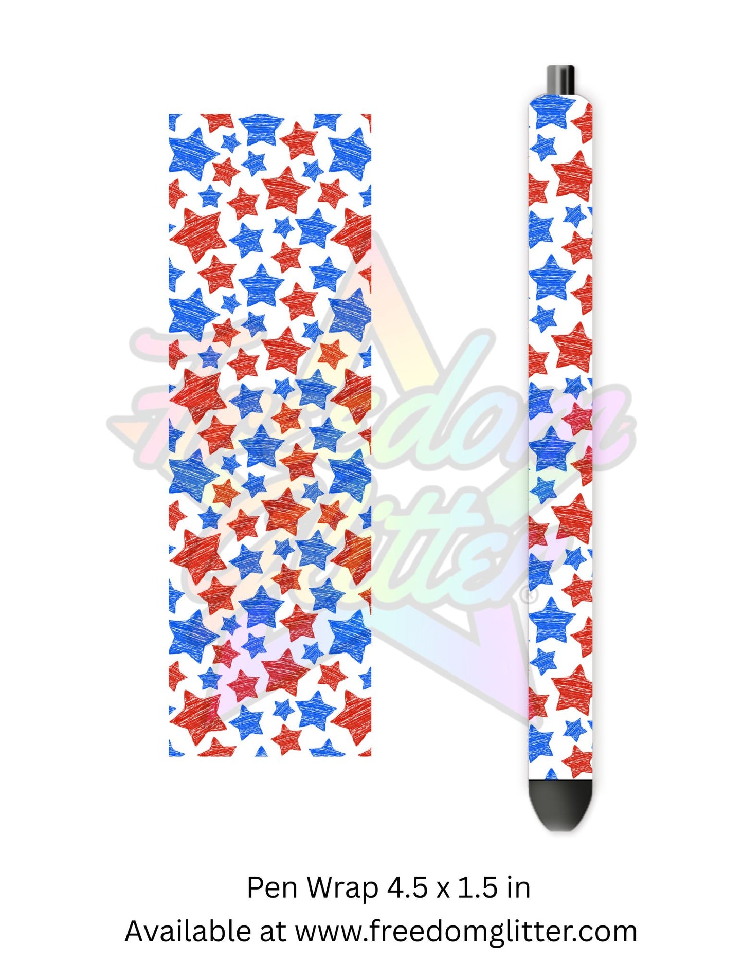Patriotic Stars 2 (Printed Vinyl)