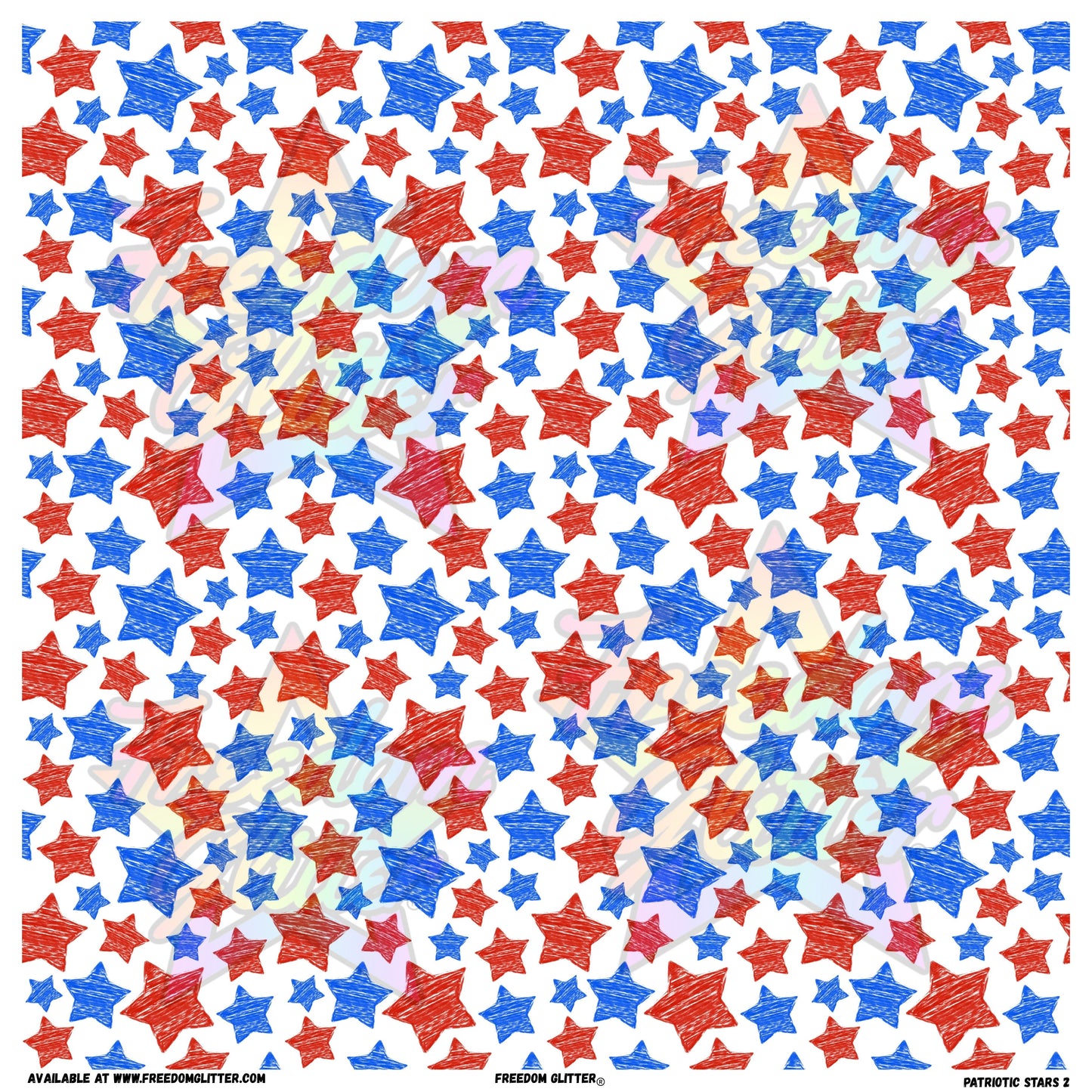Patriotic Stars 2 (Printed Vinyl)