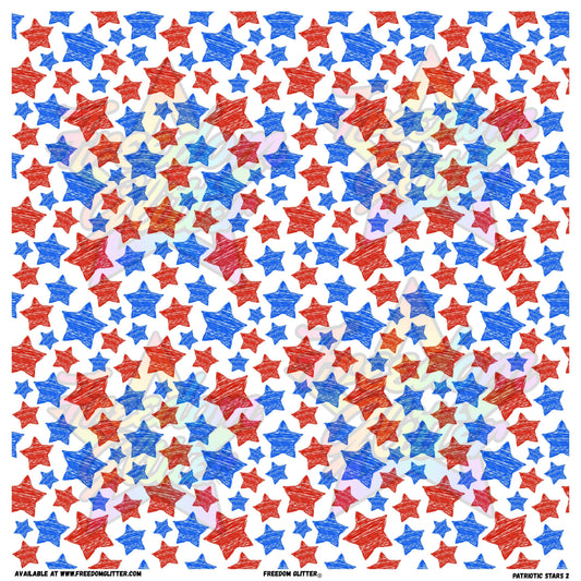 Patriotic Stars 2 (Printed Vinyl)