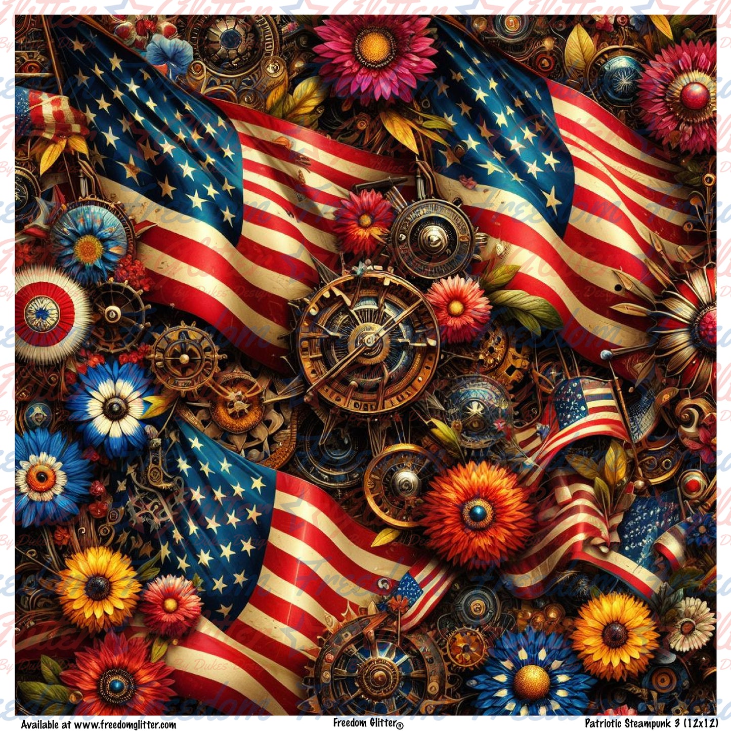 Patriotic Steampunk 3 (Printed Vinyl)