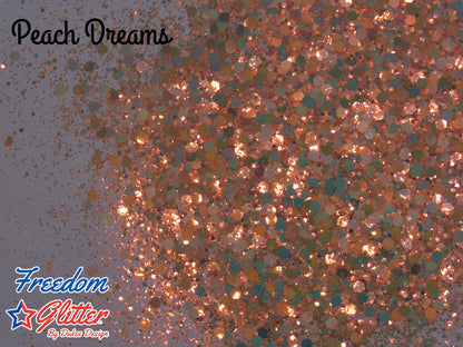 Peach Dreams (Metallic/Iridescent Glitter)