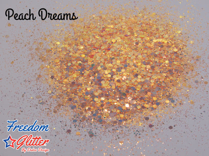 Peach Dreams (Metallic/Iridescent Glitter)