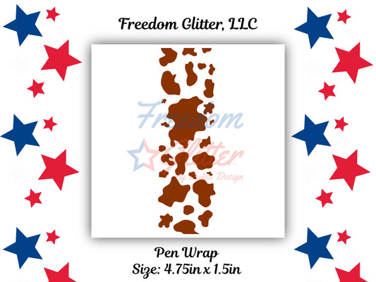 Pen Wrap - Cow Print 2 Decal (UVDTF)
