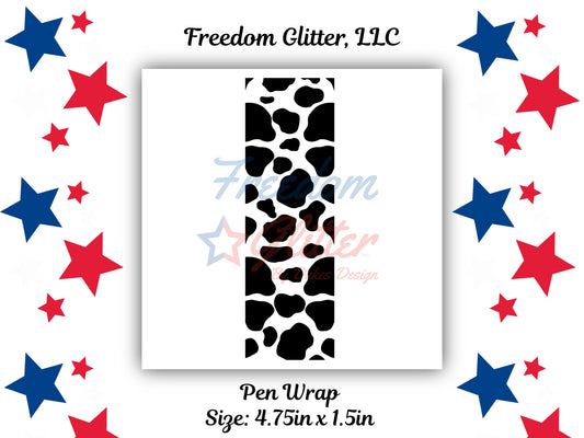 Pen Wrap - Cow Print 3 Decal (UVDTF)