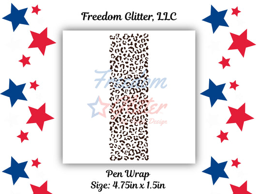 Pen Wrap - Leopard Print Decal (UVDTF)