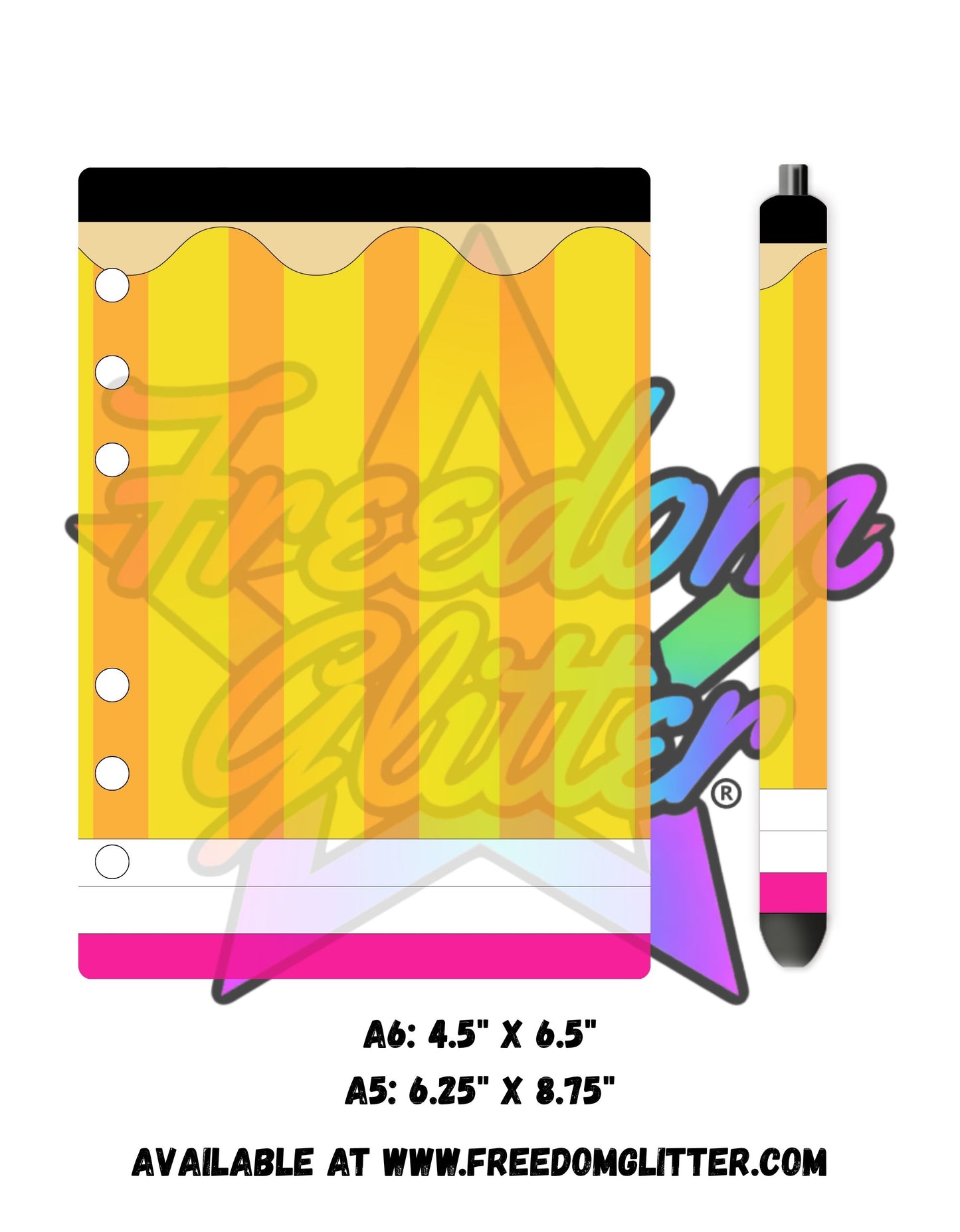 Pencil Acrylic Notebook Cover