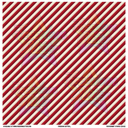 Peppermint Stripes (Printed Vinyl)