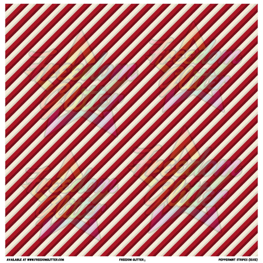 Peppermint Stripes (Printed Vinyl)
