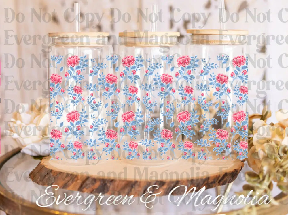 Pink-blue roses