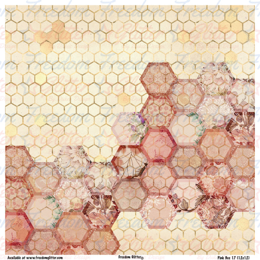 Honeycomb & Bees 4 (Printed Vinyl)