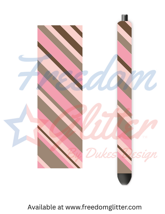 Pink Boho 2 Pen Wrap (Vinyl)