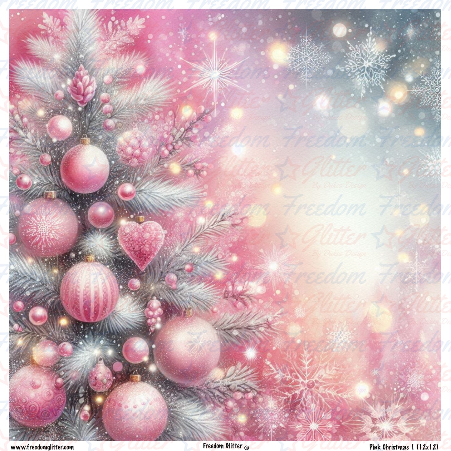 Pink Christmas 1 (Printed Vinyl)