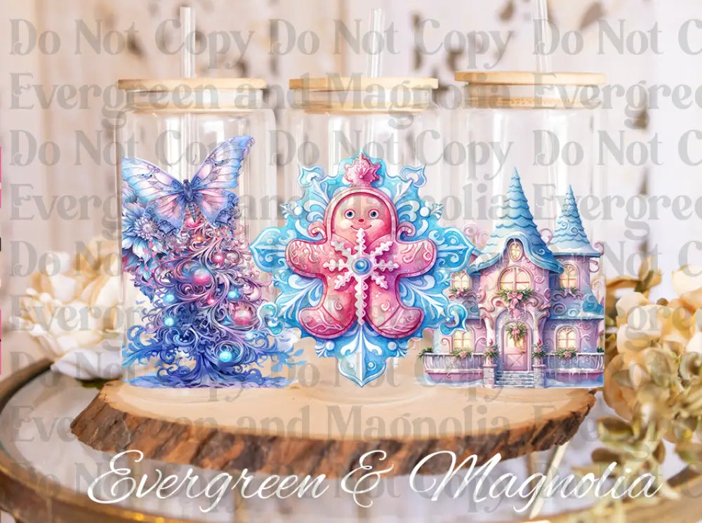 Pink Christmas Gingerbread