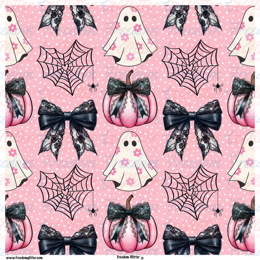 Pink Ghosts & Bows (Printed Vinyl)