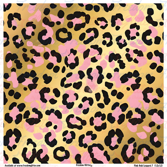 Pink & Gold Leopard Print 2 (Printed Vinyl)