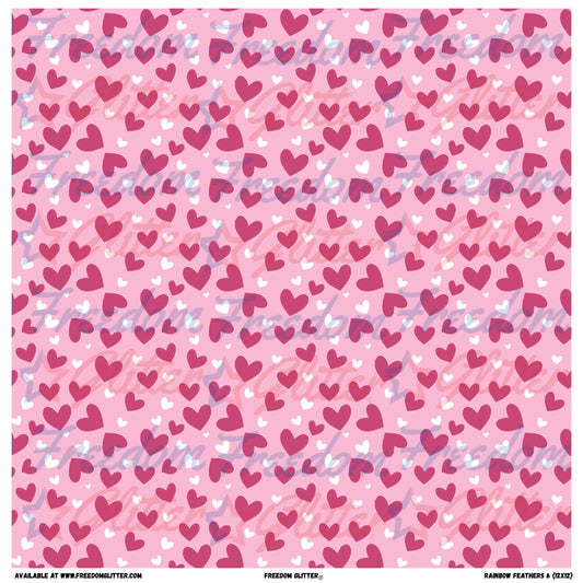 Pink Hearts 1 (Printed Vinyl)