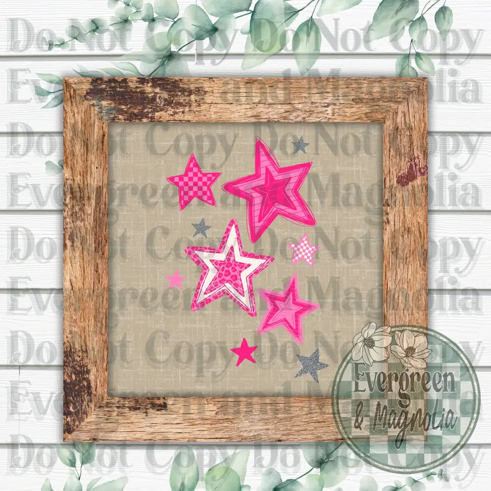 Pink stars