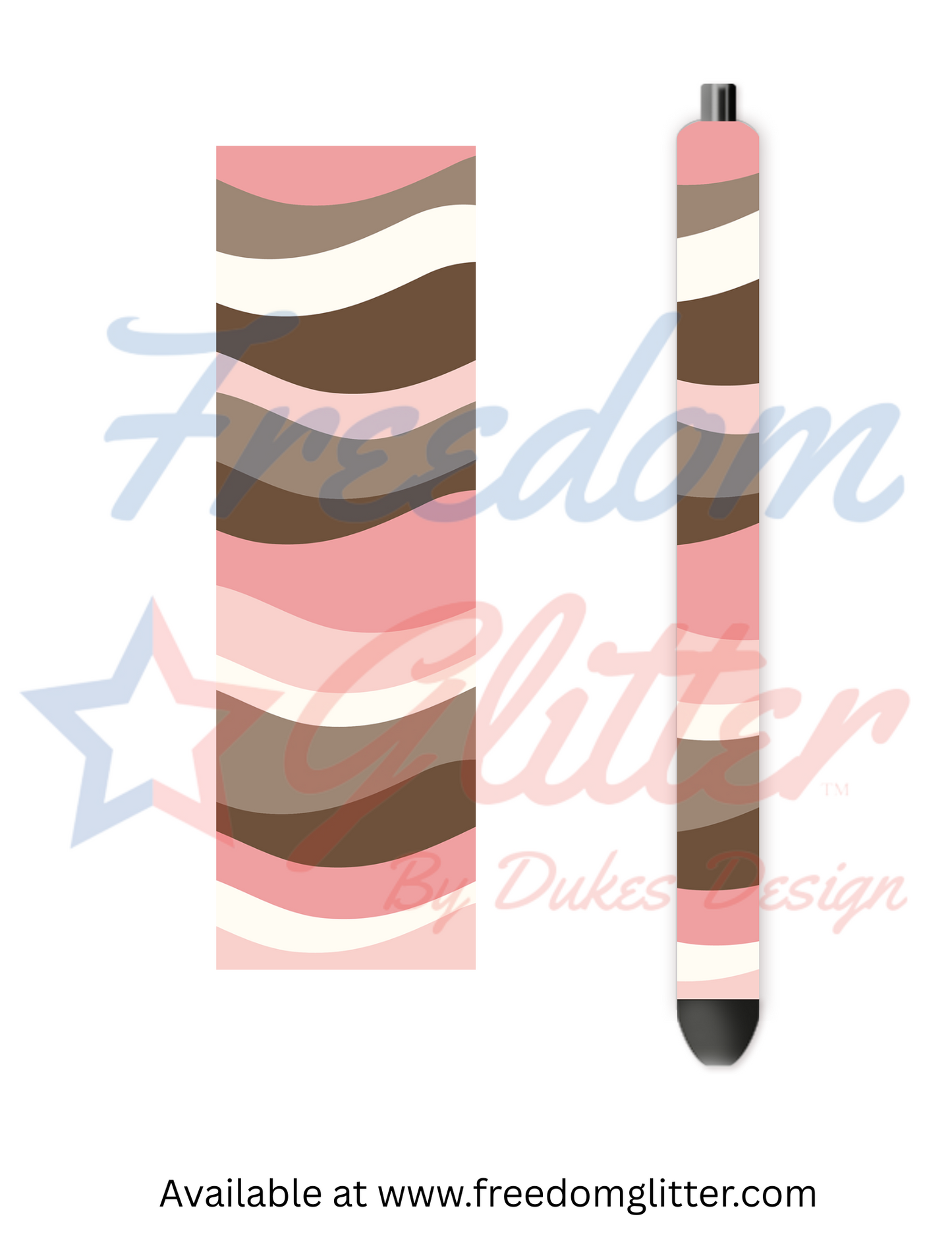 Pink Boho 1 Pen Wrap (Vinyl)