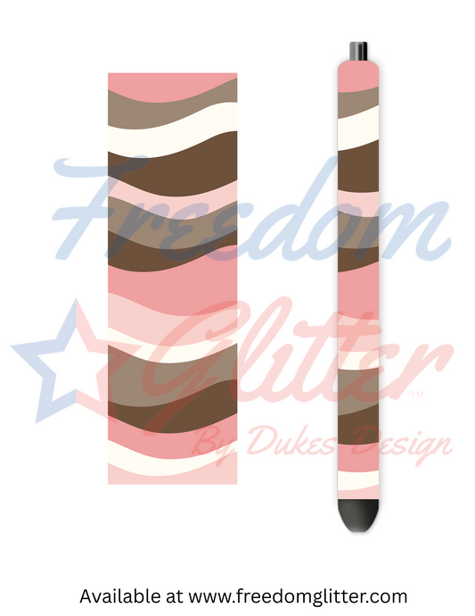 Pink Boho 1 Pen Wrap (Vinyl)